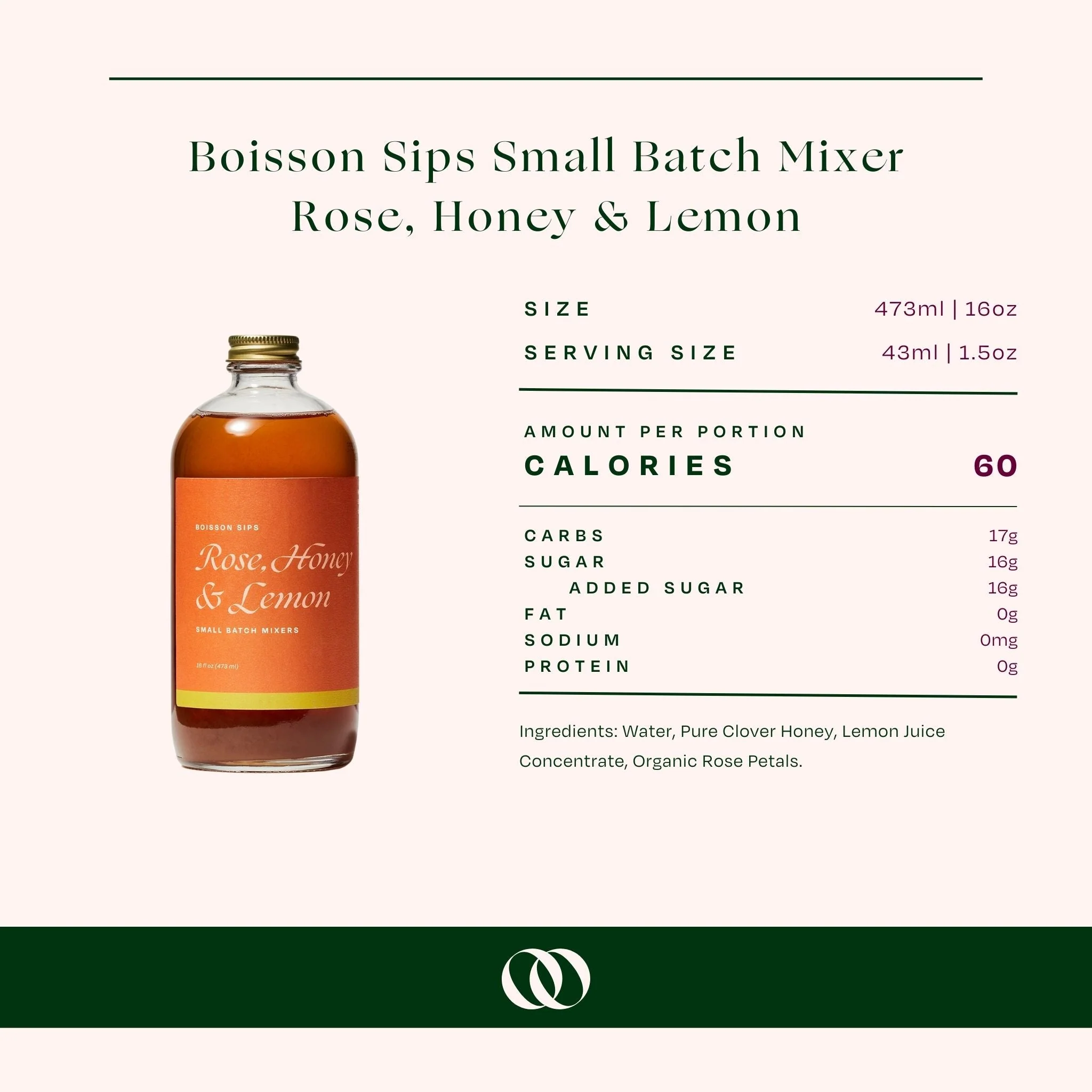 Wood Stove Kitchen - Boisson Sips Rose, Honey & Lemon Small Batch Mixers - Image 3