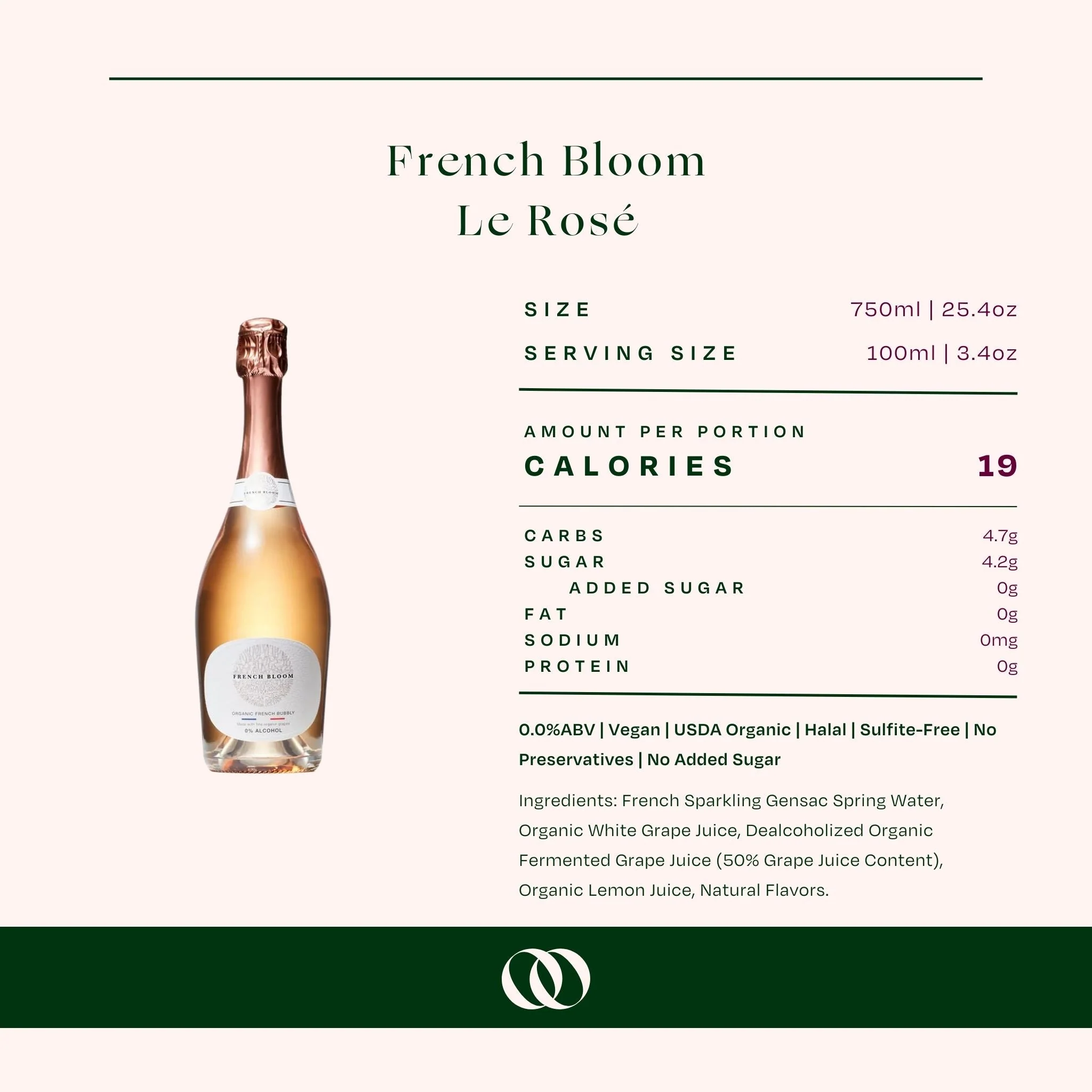French Bloom - Le Rosé - Alcohol-Free Sparkling Wine - Image 6