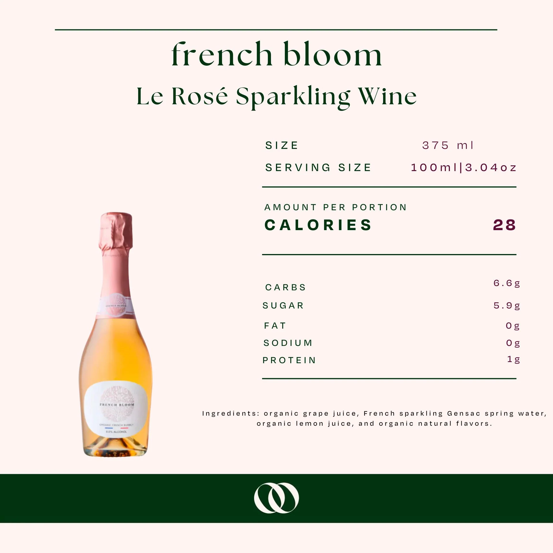 French Bloom - Le Rosé Sparkling Wine - 375ml Bottle - Image 3