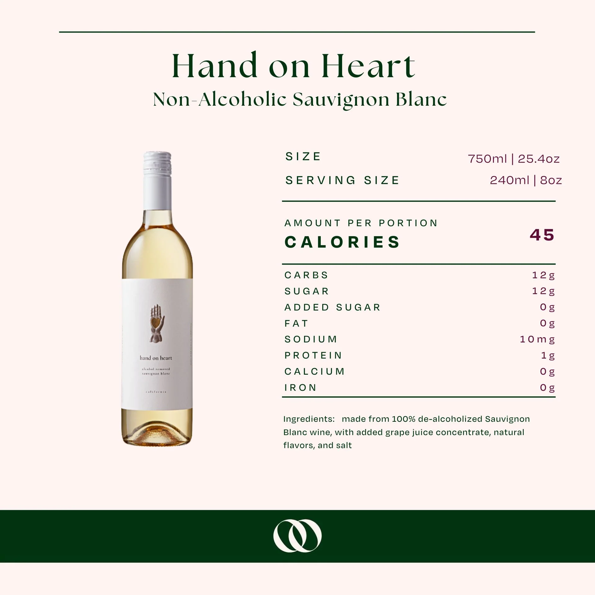Hand on Heart - Non-Alcoholic Sauvignon Blanc - Image 3