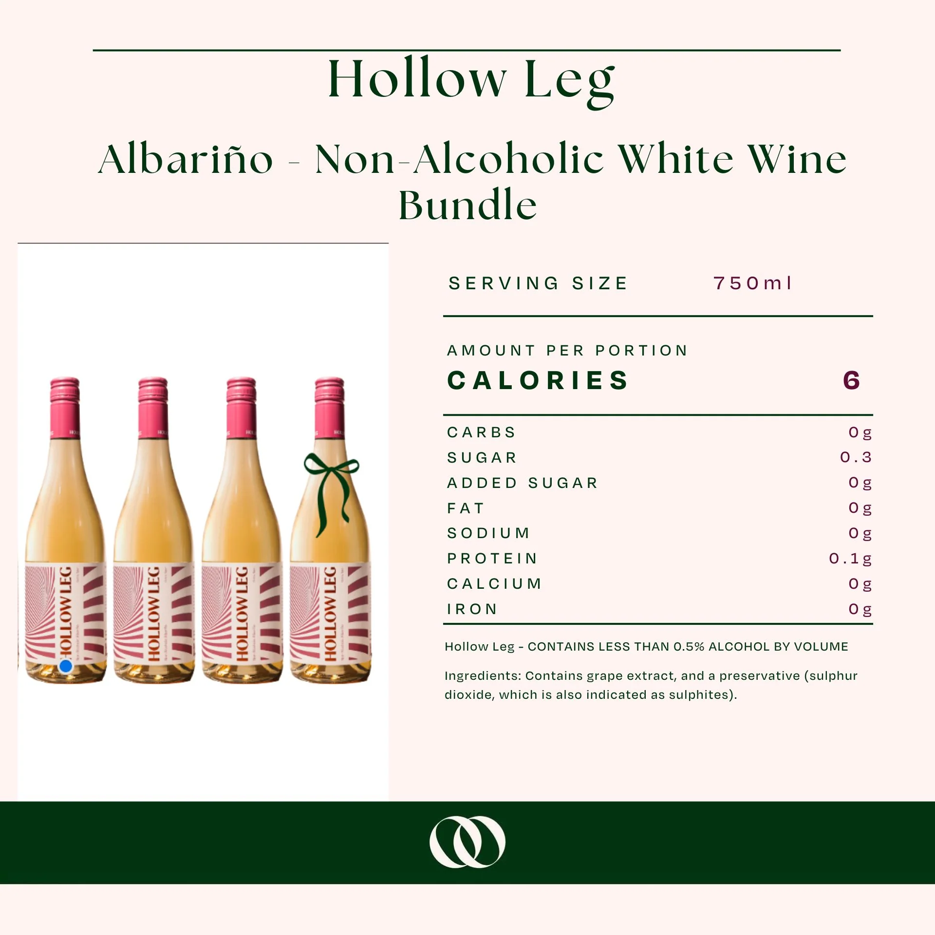 Hollow Leg - Albariño - Non-Alcoholic White Wine Bundle - Image 4