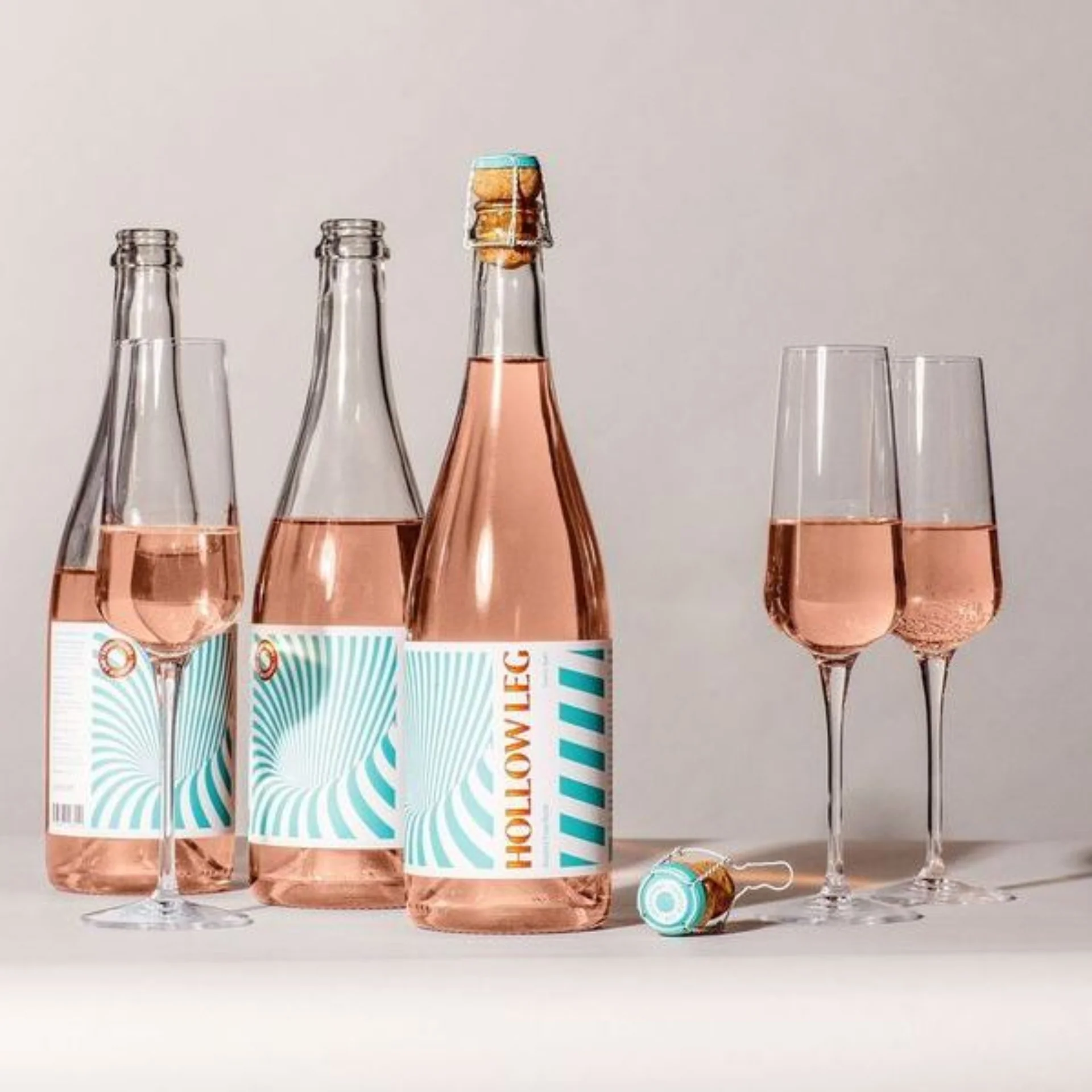 Hollow Leg - Sparkling Rosé - Non-Alcoholic Wine - Image 3