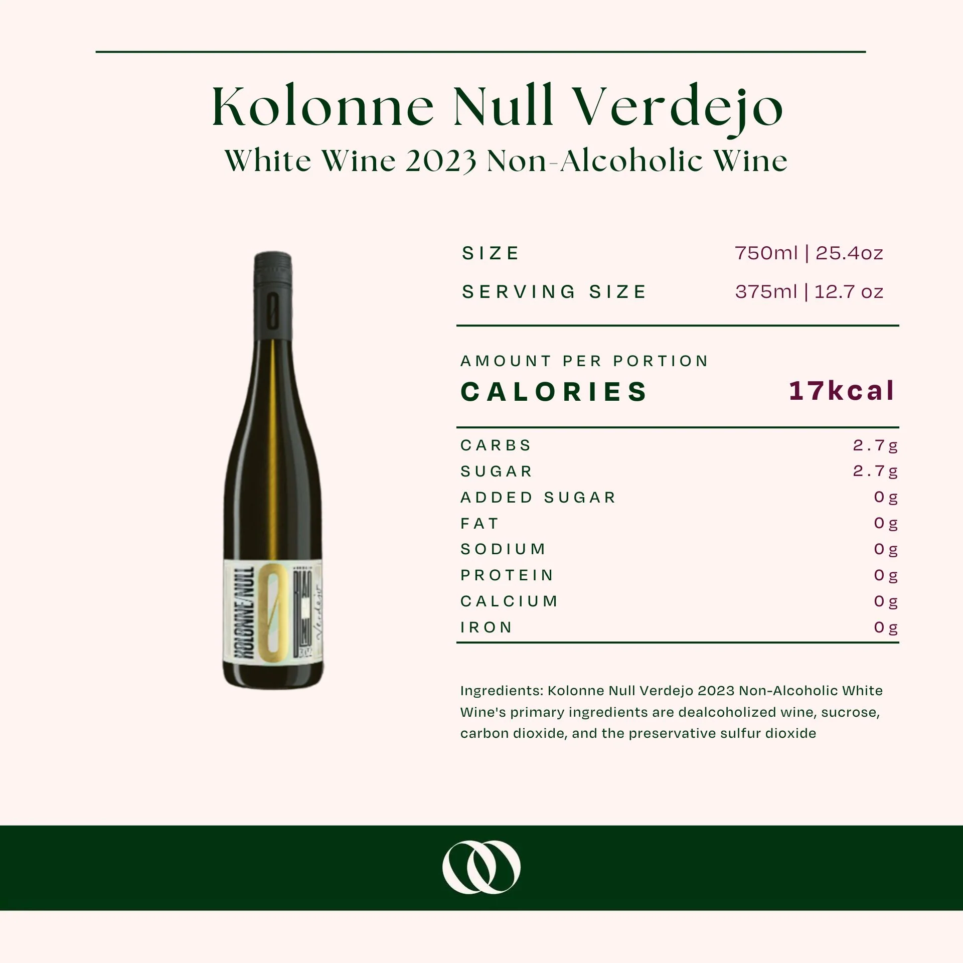 Kolonne Null Verdejo White Wine 2023 Non-Alcoholic Wine - Image 3