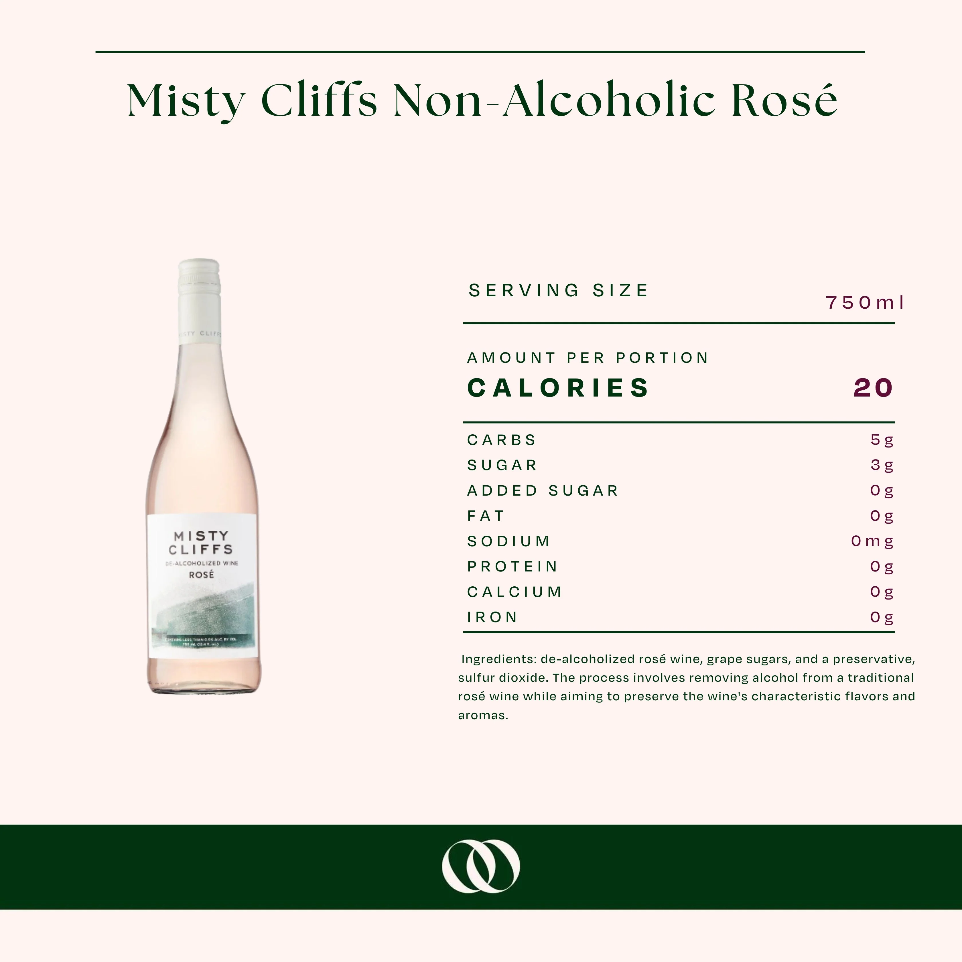 Misty Cliffs Non-Alcoholic Rosé - Image 3