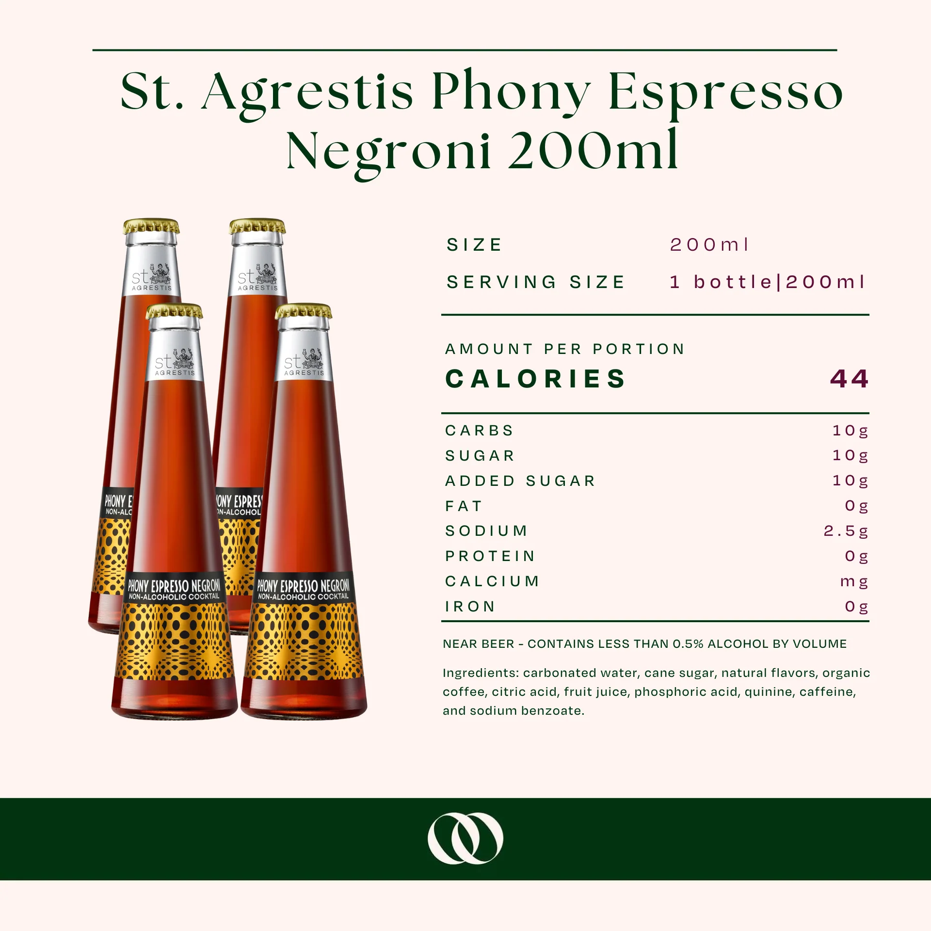 St. Agrestis Phony Espresso Negroni 200ml - 4 Pack - Image 4
