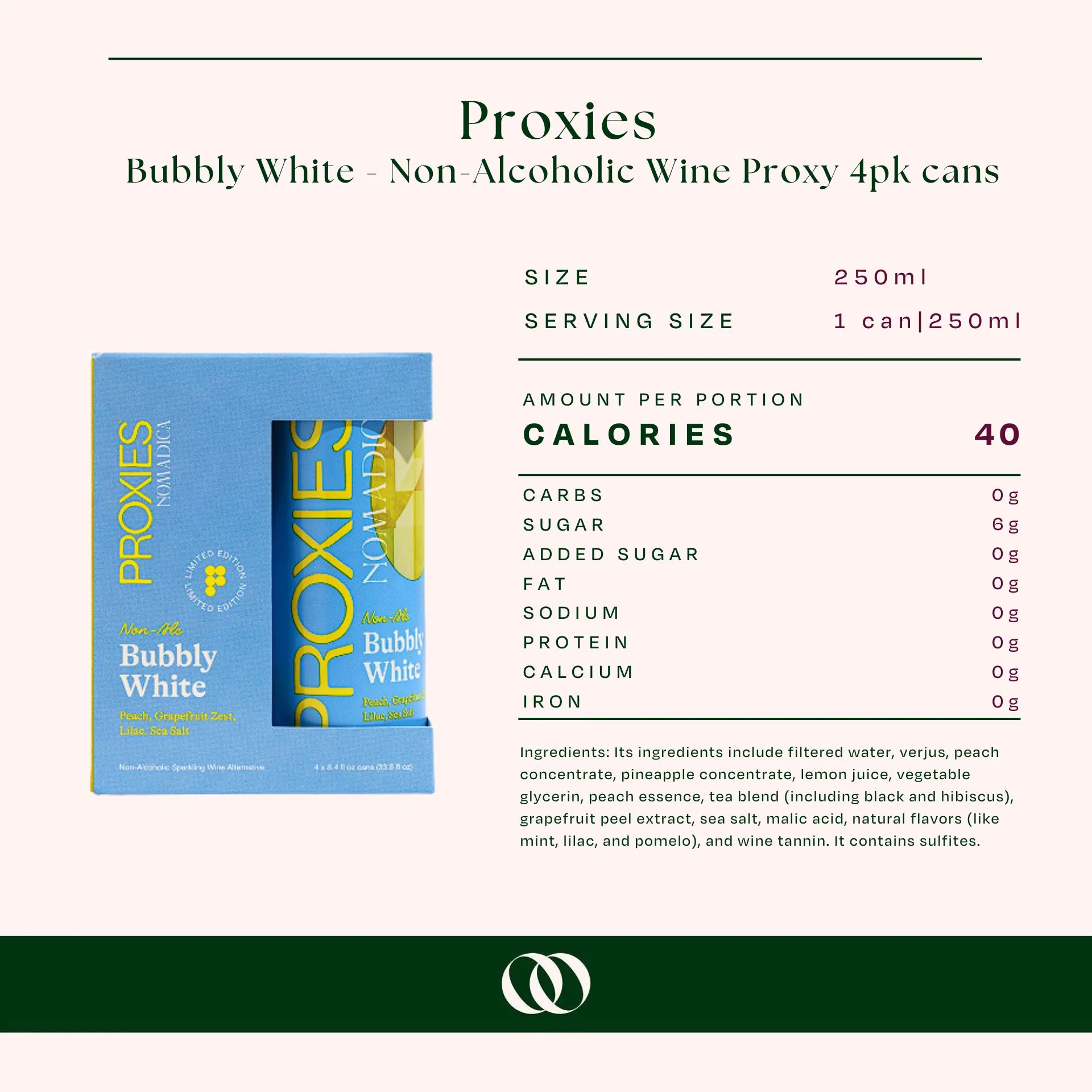 Proxies - Bubbly White - Non-Alcoholic Wine Proxy 4pk cans - Image 4