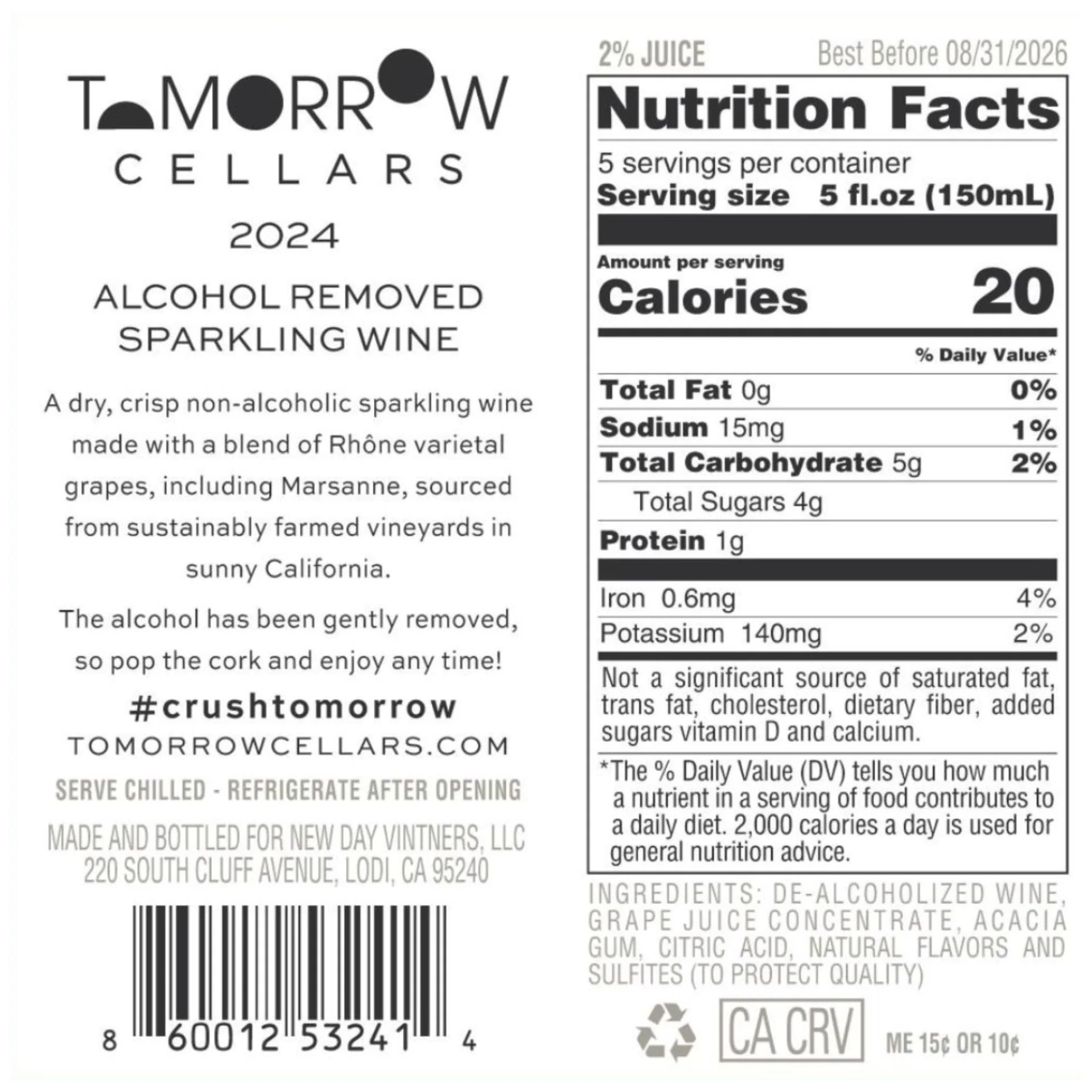 Tomorrow Cellars - 2024 Sparkling Blanc De Rhône 750ml - Image 4