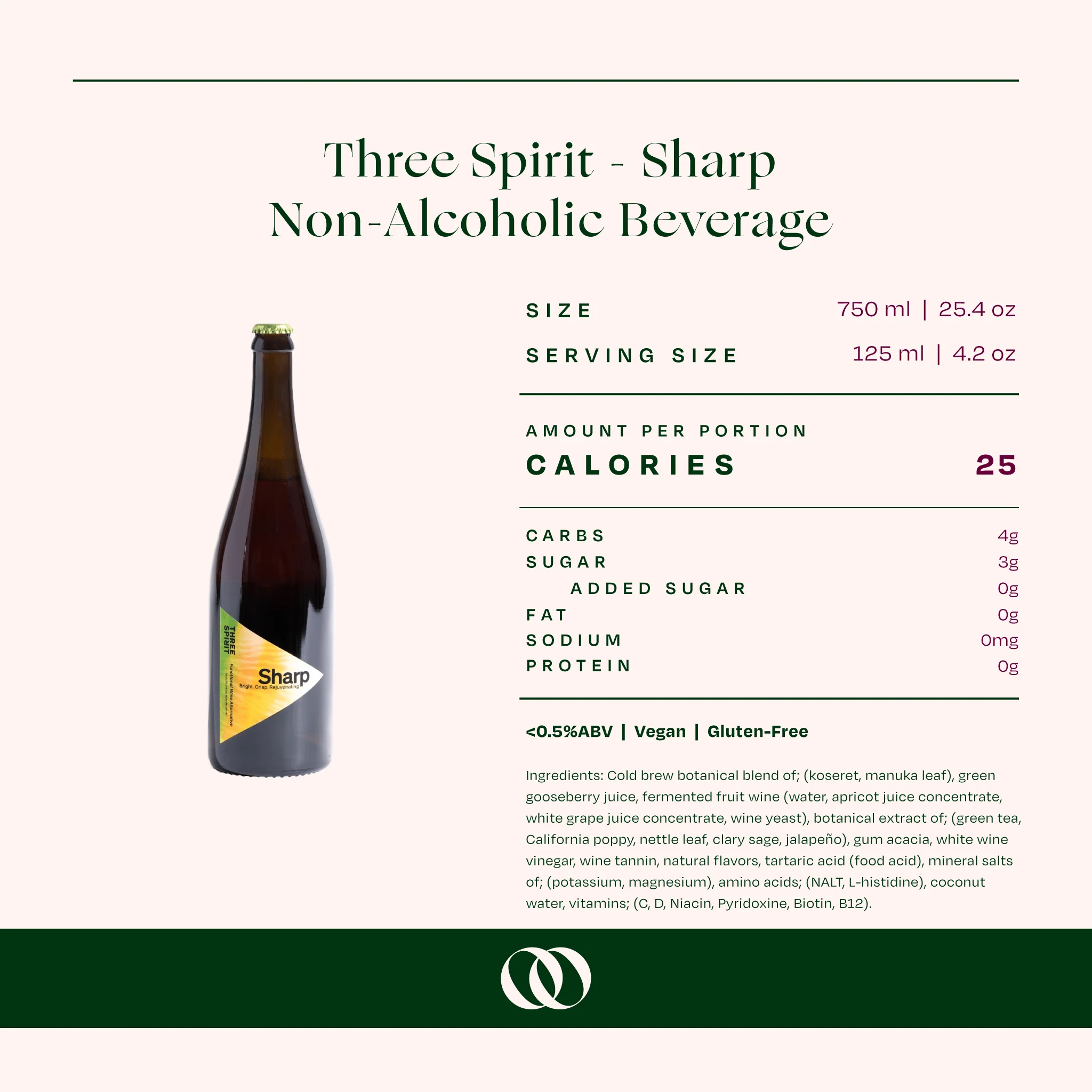 Three Spirit Blurred Vines Sharp Non-Alcoholic Beverage - Image 3